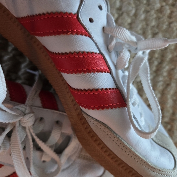 Adidas Samba white solar red off white W 10.5 - Picture 2 of 6